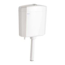 Cera Cabs Ivory with ABS body low level Polymer Twin Flush Cistern