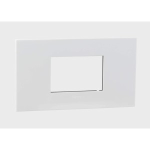 Legrand Arteor White cover plates for shaver socket 3 module square with frame