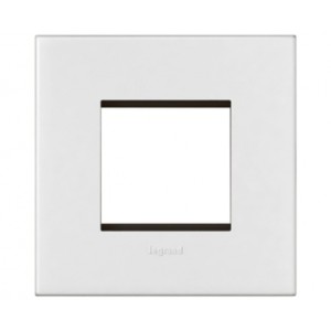 Legrand Arteor White cover plates 2 module square with frame