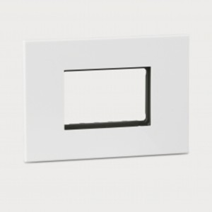 Legrand Arteor White cover plates 3 module square with frame