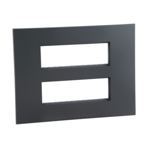 Legrand Arteor Graphite cover plates 2x6 module square with frame