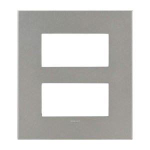 Legrand Arteor Magnesium cover plates 2x4 module square with frame