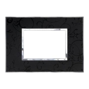 Legrand Arteor Dark Baroque cover plates 3 module square with frame