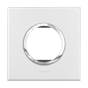 Legrand Arteor White cover plates 2 module round with frame