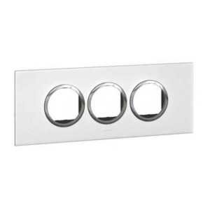 Legrand Arteor White cover plates 2x6 module round with frame