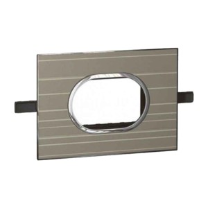 Legrand Arteor Graphic cover plates 4 module round with frame