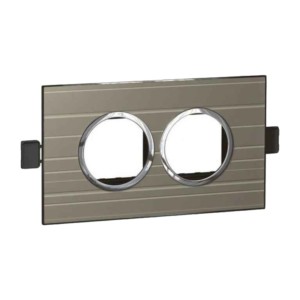 Legrand Arteor Graphic cover plates 6 module round with frame