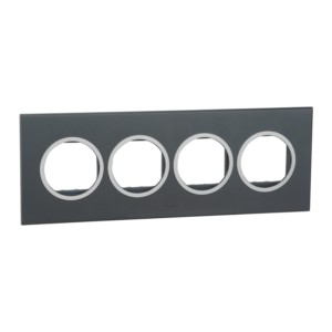 Legrand Arteor Champagne cover plates 8 module round with frame