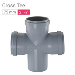 Star SWR Drainage Cross Tee 75mm 2.50inch Heavy P
