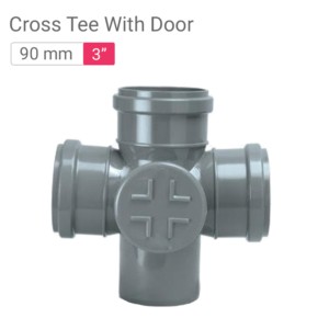 Star SWR Drainage Cross Tee With Door 90mm 3inch Heavy R