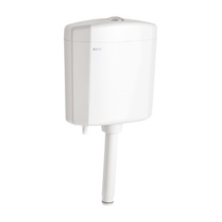 Cera Cabs Snow White with ABS body low level Polymer Twin Flush Cistern