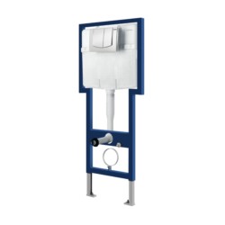 Cera Chevron Concealed cistern set with full frame without Knob