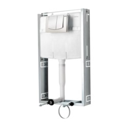 Cera Chevron Concealed cistern set with half frame without Knob