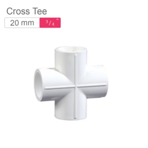 Supreme AquaGold uPVC Cross Tee 20mm SCH 80 Off White