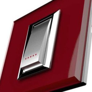 Goldmedal Curve 6A/10A 1way Switch with Indicator LED 1M White