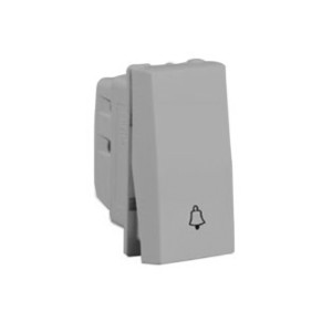 Goldmedal Curve 6A/10A Bell Push Switch 2M Metallic Grey