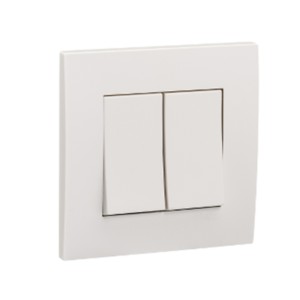 Goldmedal Curve 6A/10A 2way Switch 2M White