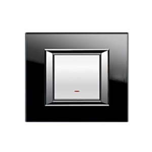 Goldmedal Curve 6A/10A 1way Switch with Indicator LED 1M Metallic Grey