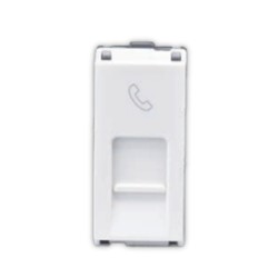 Larsen & Toubro Entice Data Telephone socket with shutter RJ 11