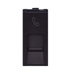 Larsen & Toubro Englaze Data Sockets RJ 11 Shuttered 1M Mountain Grey