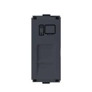 Larsen & Toubro Englaze Data Sockets RJ 45 Cat 5e Shuttered 1M Mountain Grey