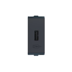 Larsen & Toubro Englaze Data Sockets USB Connector 1M Mountain Grey