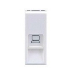 Larsen & Toubro Oris RJ 45, cat 6, Shuttered Data Socket