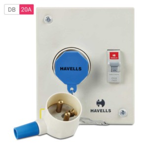 Havells Plug & Socket 20 A DP With Plastic Plug