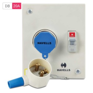 Havells Plug & Socket 20 A SPN With Plastic Plug