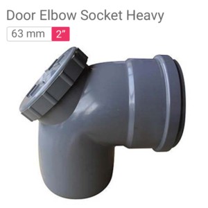 Star PVC Door Elbow Socket Heavy 63mm 2inch