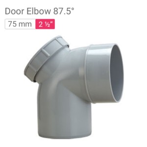 Star SWR Drainage Door Elbow 87.5° 75mm 2.50inch ISI P