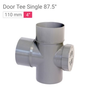 Star SWR Drainage Door Tee Single 87.5° 110mm 4inch ISI P