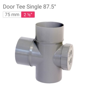Star SWR Drainage Door Tee Single 87.5° 75mm 2.50inch ISI P