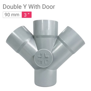 Star SWR Drainage Double Y With Door 90mm 3inch Heavy R