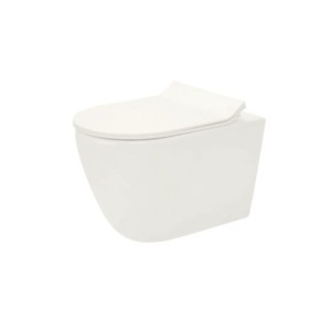 Somany Duke 330x480x350mm Wall Hung Water Closet With Slim PP Seat Cover