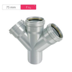 Finolex SWR Ring Double Y Plain 75mm 2.5inch