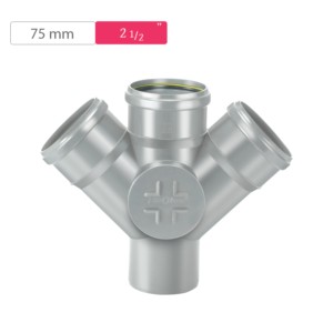 Finolex SWR Ring Double Y Door 75mm 2.5inch