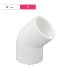 Finolex ASTM Elbow 45° 80mm 3inch SCH80