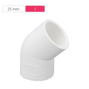 Finolex ASTM Elbow 45° 25mm 1inch SCH80