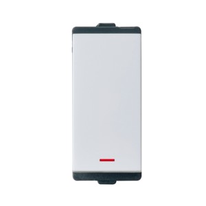 Larsen & Toubro Englaze Switch 10 AX 1-Way with Indicator 1M Snow White