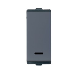 Larsen & Toubro Englaze Switch 16 AX 1-Way with Indicator 1M Mountain Grey