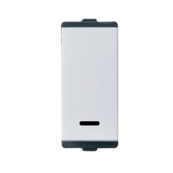 Larsen & Toubro Englaze Switch 16 AX 1-Way with Indicator 1M Snow White