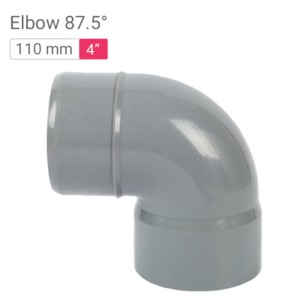 Star SWR Drainage Elbow 87.5° 110mm 4inch ISI P