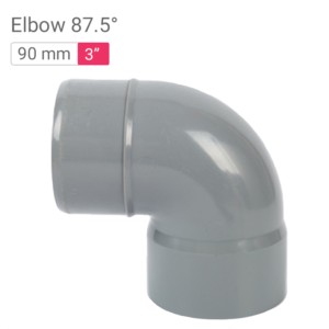 Star SWR Drainage Elbow 87.5° 90mm 3inch
