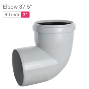 Star SWR Drainage Elbow 87.5° 90mm 3inch Heavy