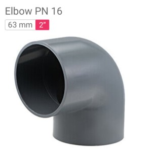 Star PVC Elbow PN 16 63mm 2inch