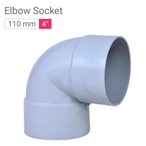 Star PVC Elbow Socket 110mm 4inch