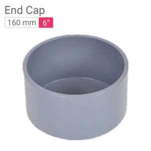 Star PVC End Cap 160mm 6inch