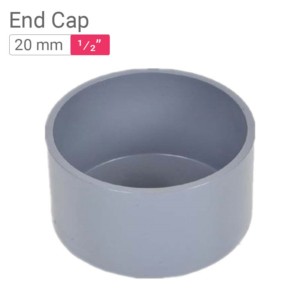 Star PVC End Cap 20mm .5inch