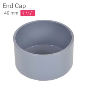 Star PVC End Cap 40mm 1.25inch
